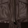 Kendall Jenner Classic Dark Brown Leather Jacket