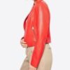 Kendall Womens Red Leather Jacket