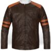 Leather Fighter T-Shirt Jacket