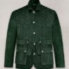 Safari Forest Suede Leather Blazer