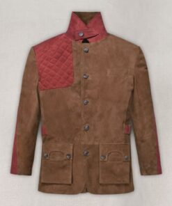 Safari Hickory Suede Leather Blazer