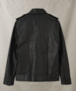 Short Trench Leather Jacket
