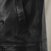 Short Trench Leather Jacket