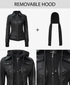 Tralee Black Bomber Women's Leather Jacket
