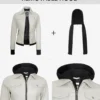 Tralee Women's Bomber Off White Leather Jacket