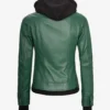 Tralee Women's Green Real Leather Jacket