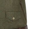 Tweed Leather Green Combo Jacket