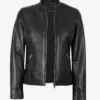 Women's Black Leather Jacket