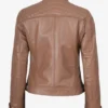 Women's Cafe Racer Real Leather Jacket