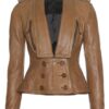 Women's Classic Aviator Leather Jacket