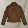 Womens Classic Tan Biker Brown Leather Jacket