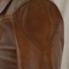 Womens Classic Tan Biker Brown Leather Jacket