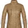 Womens Light Brown Leather Jacket