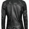 Womens Zipper Black Leather Jacket
