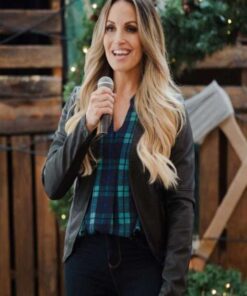 Christmas in the Rockies Marie Brown Leather Jacket