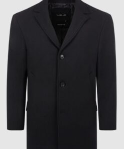 Black Sussex Wool Coat