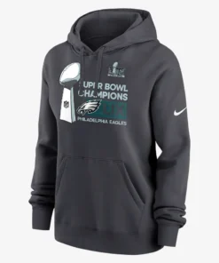 Philadelphia Eagles Super Bowl LIX Champions Trophy Hoodie