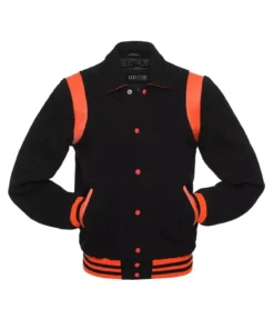 black-wool-orange-leather-varsity-jacket