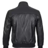 mens-black-cowhide-leather-bomber-jacket