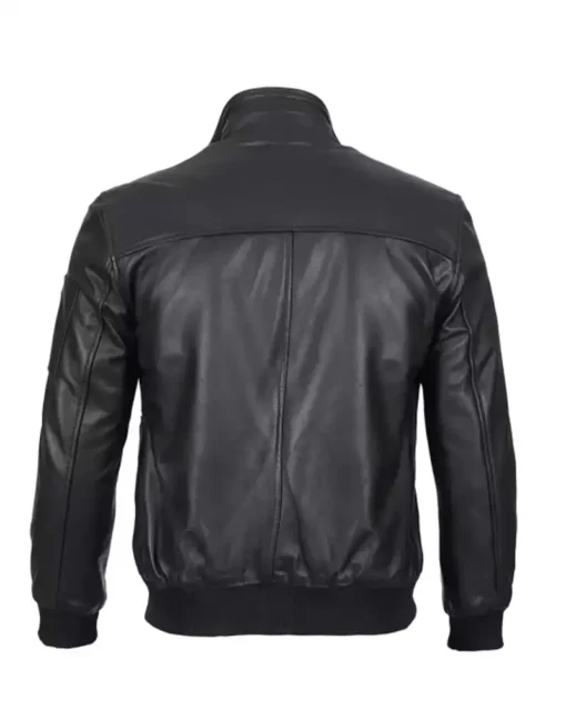 mens-black-cowhide-leather-bomber-jacket