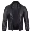 mens-black-cowhide-leather-bomber-jacket