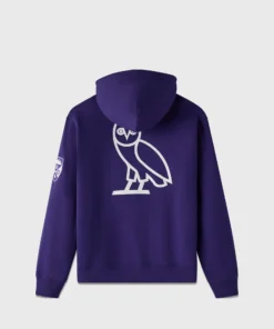 OVO Campus Western Purple Fleece Hoodie