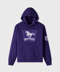 OVO Campus Western Purple Fleece Hoodie