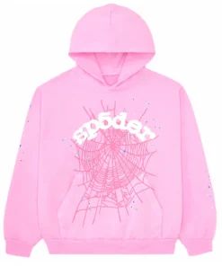 Sp5der OG Web Pink Hoodie