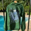 Sp5der Star Moss Green Hoodie