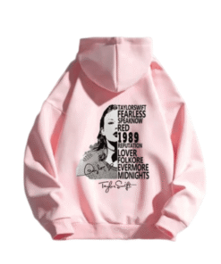 Taylor Swift Album Pink Hoodie